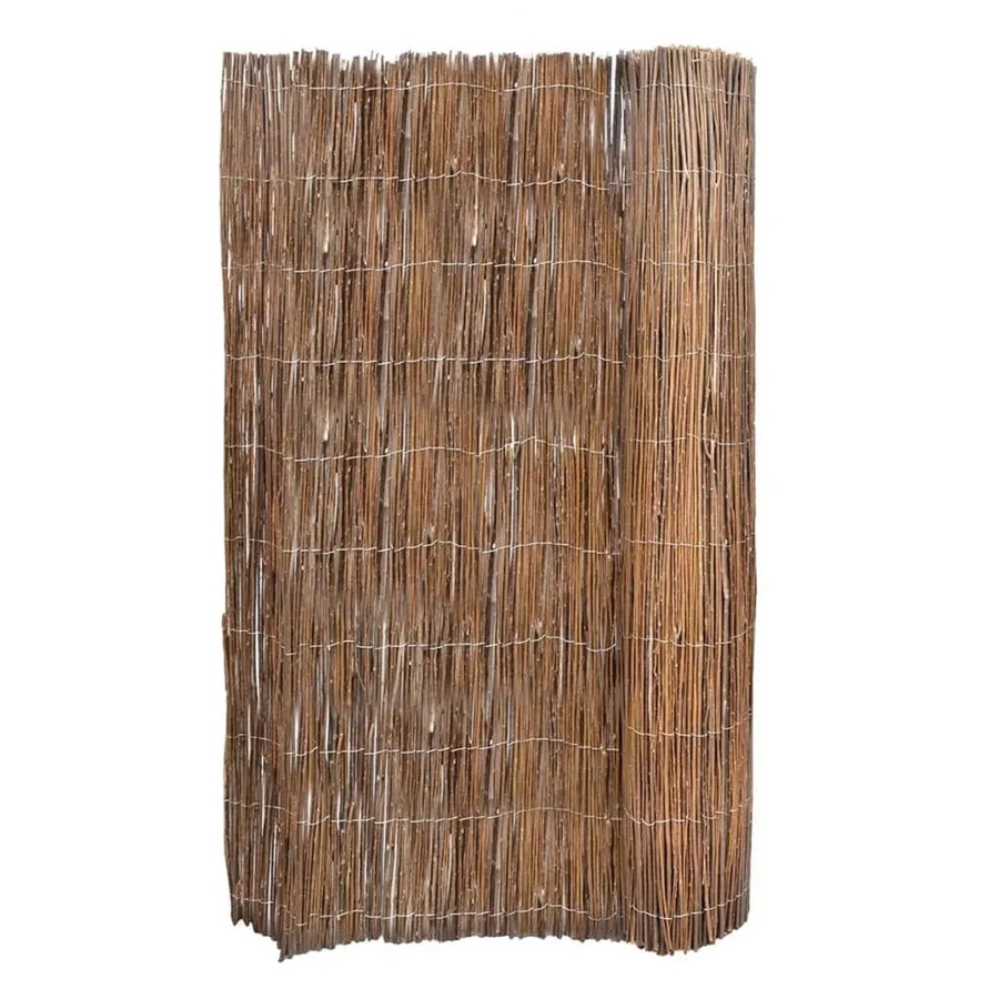 vidaXL Weidenzaun aus Holz in Braun, B: 5 m, H: 1 m - Bild 2