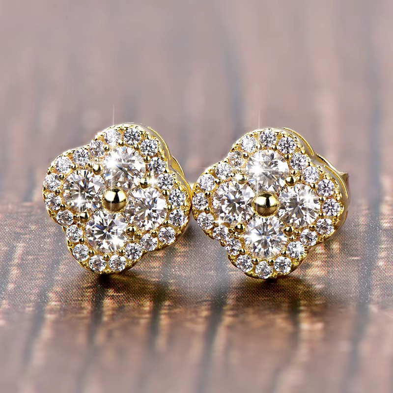 Lnkry Ohrstecker 14K Goldfilled, Moissanit, Damen - Bild 4