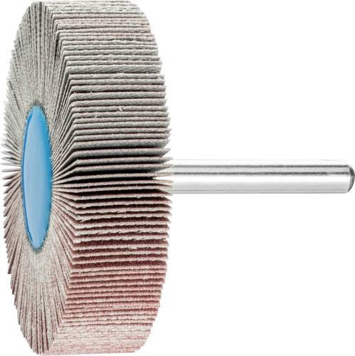 PFERD Korund Fächerschleifer A320 für Feinschliff und Finish, Durchmesser: 60 mm, Breite: 15 mm, Schaft-Durchmesser: 6 mm, 10 Stück, Multicolor - Bild 1