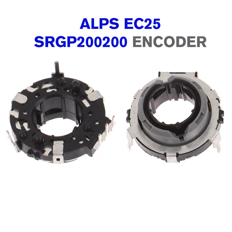 ALPS EC25 SRGP200200 Hohlwellen-Encoder in Schwarz mit 20 Positionierungen und 10 Impulsen als Auto- oder Lautstärkeschalter - Bild 2