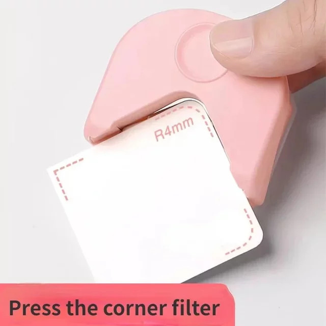 Tragbarer Filetschneider aus Papier und Kunststoff mit Edelstahlklinge in Pink - Bild 1