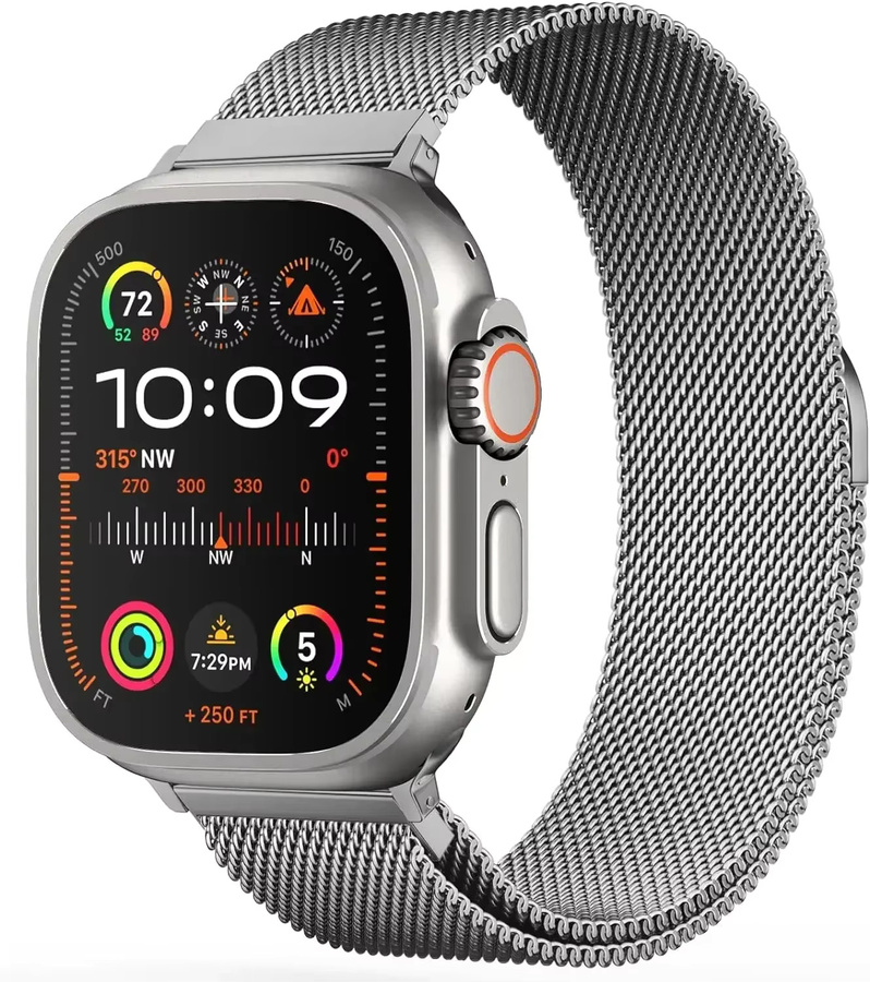 Uhrenarmband Milanaise, Edelstahl, Silber, Unisex - Bild 5