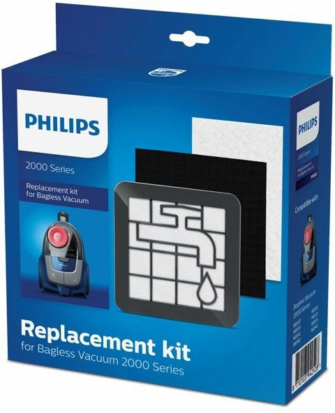 Philips HEPA-Filter Staubsauger-Wartungskit XV1220/01 für beutellose Staubsauger der Serie 2000, Multicolour - Bild 1