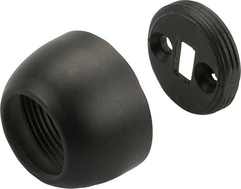 LIEDECO Wandlager aus Metall in Schwarz mit Ø 20 mm - Bild 1