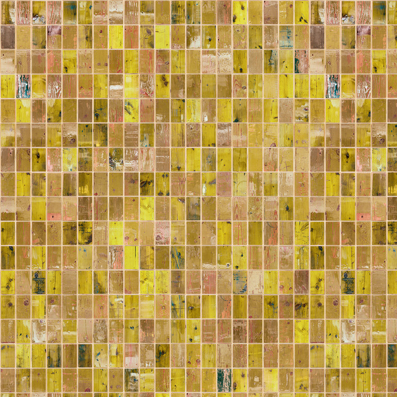 NLXL Tapete Wallpaper Waste Tiles in Gelb mit abstraktem geometrischem Design aus Vlies - Bild 1