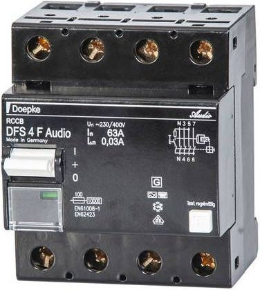 Doepke FI-Schutzschalter RCD 4,0 A Schwarz 09144846 - Bild 1