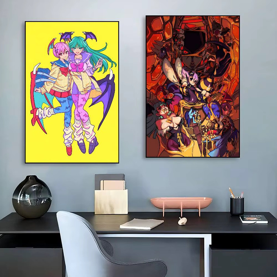 Darkstalkers Klassisches Vintage-Poster als Wanddekoration in Mehrfarbig für Zuhause, Bar oder Café - Bild 3