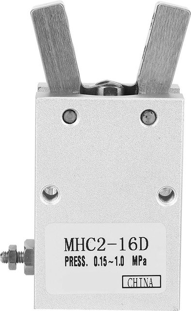 Neoglint MHC210D16D Paralleler Luftgreifer Pneumatischer Fingerzylinder aus Aluminium in Silber - Bild 1