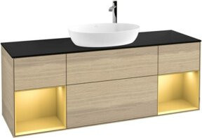 V&B Waschtischunterschrank Finion in Oak Ven, Breite: 160 cm - Bild 1