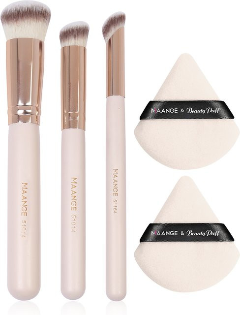 Maange Make-up-Pinsel und Puderquasten-Set, 5-teilig - Bild 1