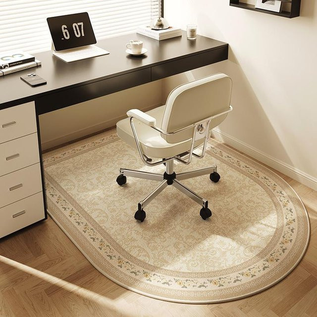 Lodestar Bodenschutzmatte für Bürostühle und Drehstühle, rutschfest, beige, B/T: 120 x 90 cm - Bild 1