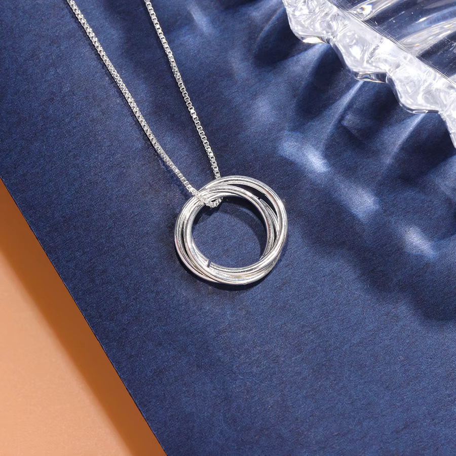 Halskette 925 Silber, Tricyclische Liebe, Damen - Bild 2