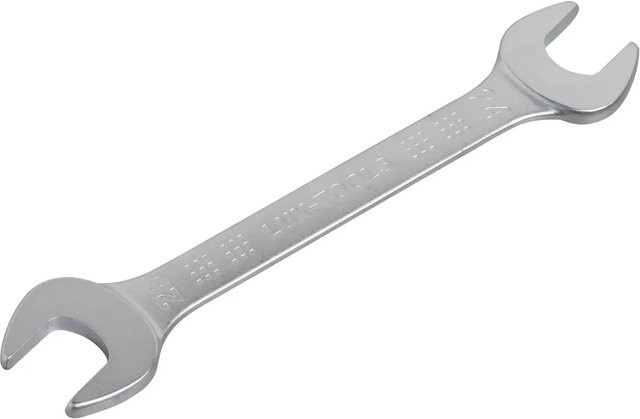 LUX-TOOLS Kombinationsschlüssel aus Chrom-Vanadium in Silber, Maul- und Ringschlüssel 24 mm x 26 mm - Bild 1
