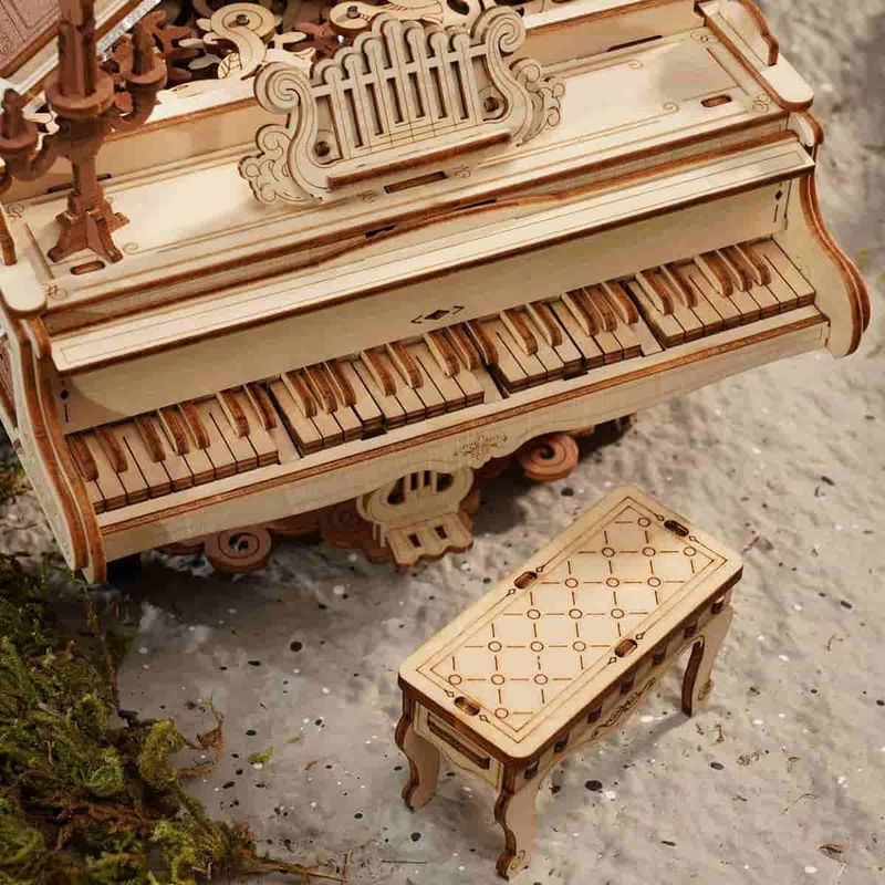 ROBOTIME ROKR Magisches Klavier Mechanische Spieluhr 3D Holzpuzzle AMK81 aus Holz - Bild 2