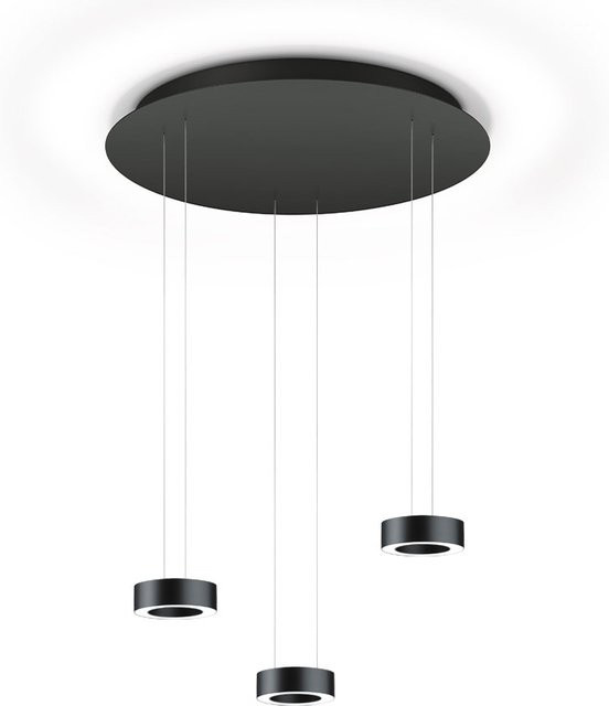 Knapstein Zera-Rondo LED-Pendelleuchte in Schwarz, dimmbar und höhenverstellbar - Bild 1