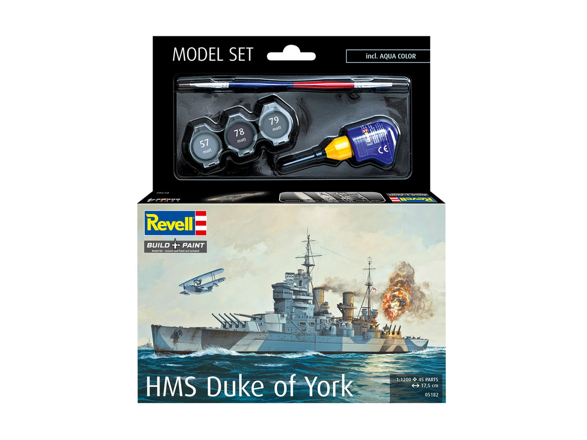 Revell HMS Duke of York Battleship, Model Set, 1:1200 - Bild 5