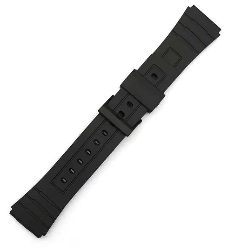 Uhrenarmband Silikon, Schwarz, Unisex - Bild 5