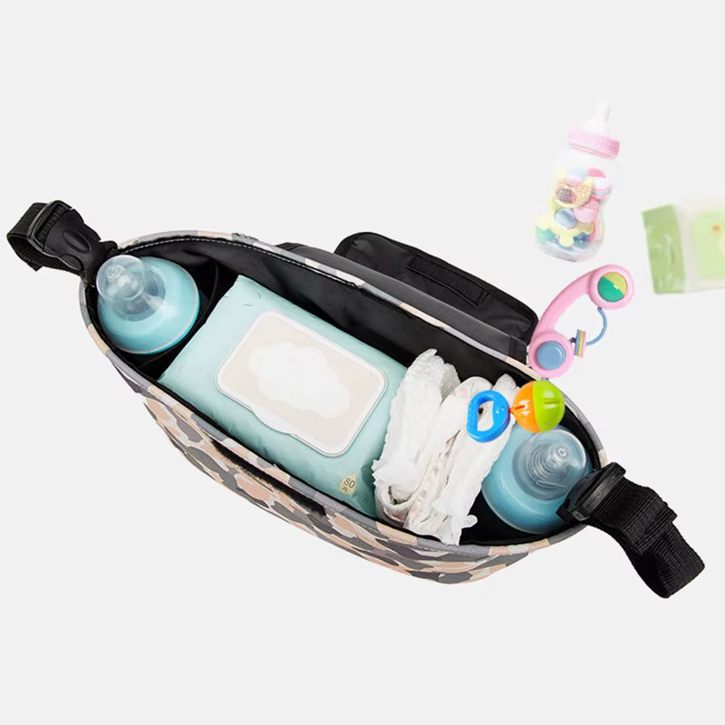 Organizer Tasche für Kinderwagen als Windeltasche und Aufbewahrungsbox in Grau und Mehrfarbig - Bild 2