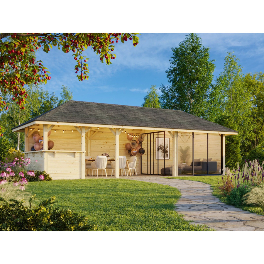 Palmako Pavillon Bianca Set 515 Slide Plus in Weiß, lackiert, B: 876 cm - Bild 2