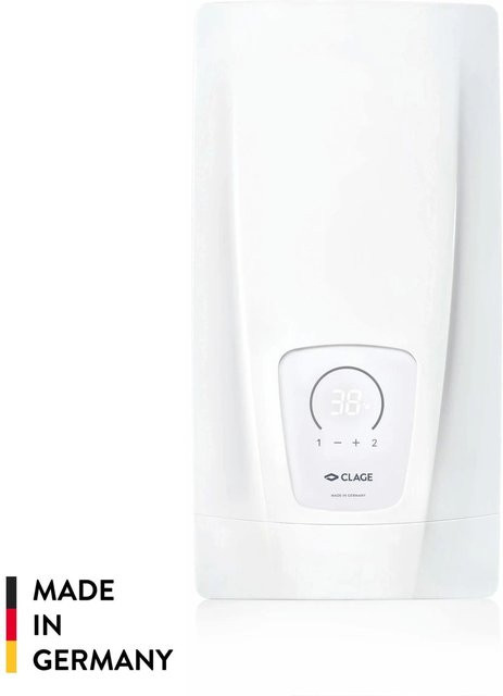 Clage Durchlauferhitzer DCX Next L elektronisch mit Display in Weiß, 18-27 kW - Bild 1