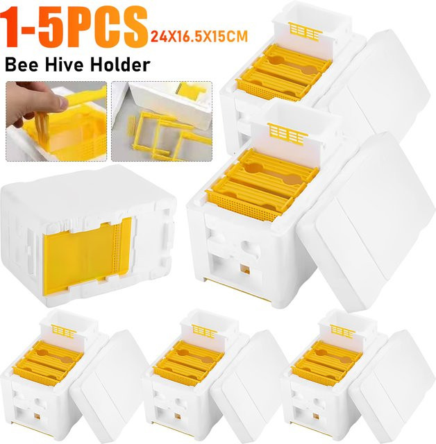 APWIKOGER Beehive Bienenzucht König Boxen Multi-Funktion Bienen Nest Werkzeuge und Rahmen Halter - Bild 1