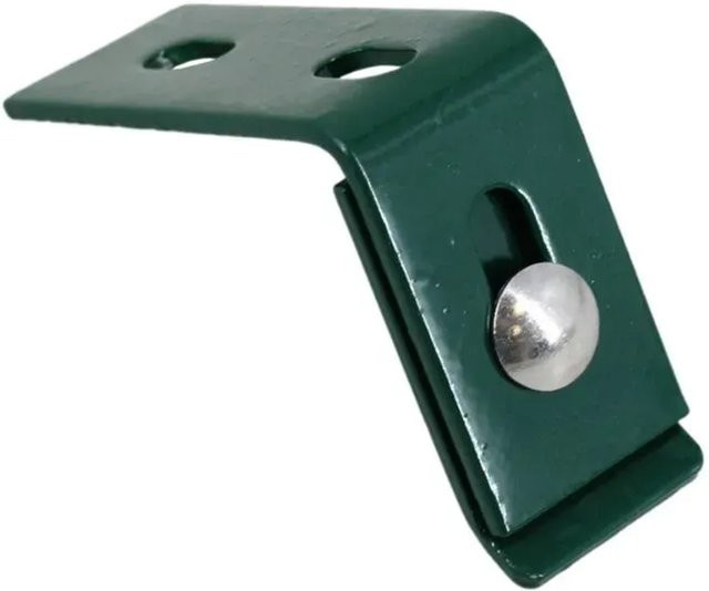 Galaflor Wandanschlusswinkel für Doppelstabmatten in Grün, 100 x 70 mm - Bild 1