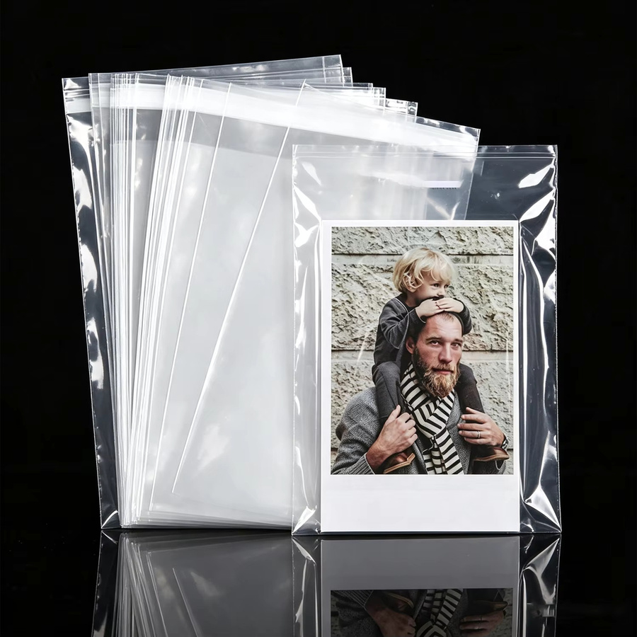 50 Stück transparente Kunststoff-Verpackungsbeutel von Ywbeads für Postkarten, Fotos und kleine Gegenstände, Breite: 22,0 cm, Höhe: 30,0 cm - Bild 1