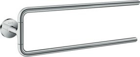 Hansgrohe Axor Uni. Circular Handtuchhalter mit 2 Armen, schwenkbar, Wandmontage, Chrom - Bild 1