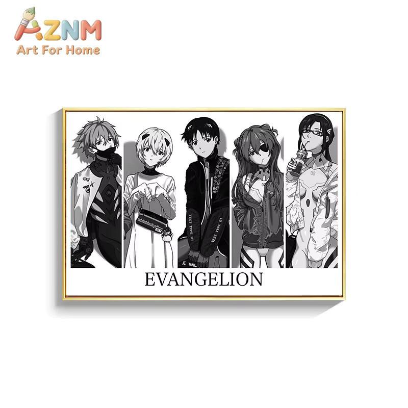 Kayou Anime Neon Genesis Evangelion Rahmenloser Leinwanddruck Multicolour HD Poster zur Wanddekoration - Bild 1