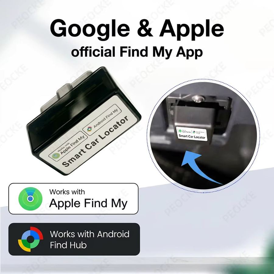 Peocke OBD Smart Car Locator Tag Schwarz – GPS Fahrzeug-Tracker kompatibel mit Apple Find My und Google Find Hub - Bild 4