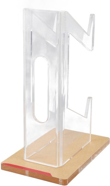 DIYelecs Spiel-Controller-Halter aus Acryl in Transparent, 2 Ebenen Universal Ausstellungsständer für Dual Controller, Farbe: Weiß - Bild 1