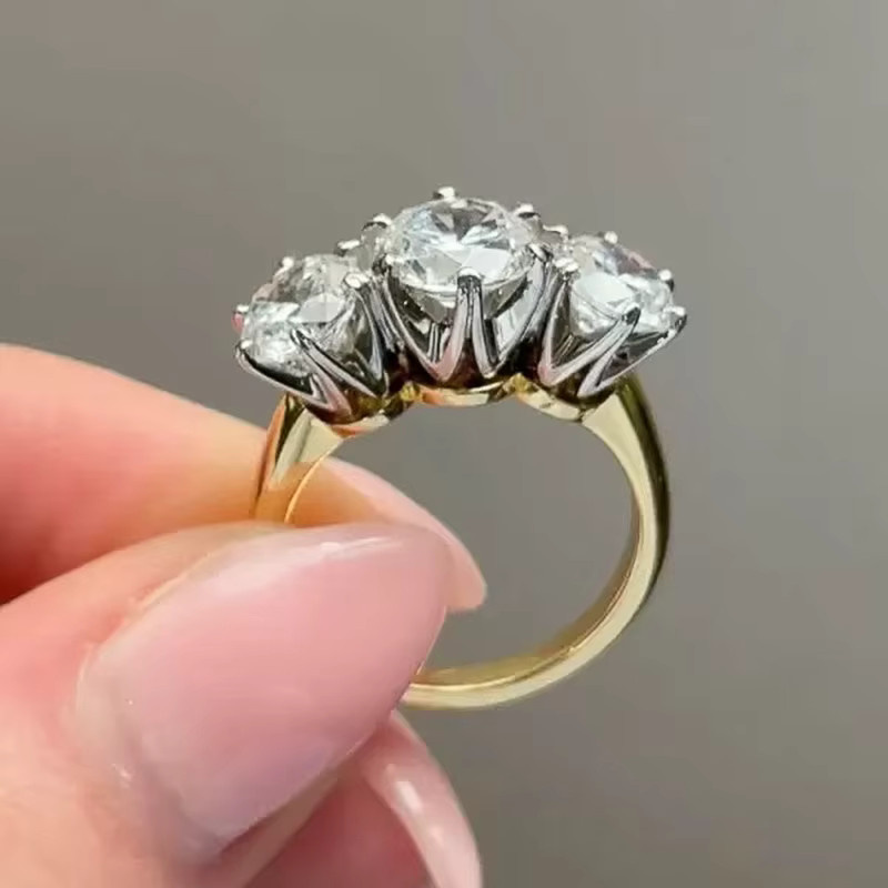 Huitan Ring, Bicolor, Zirkonia, Damen - Bild 2
