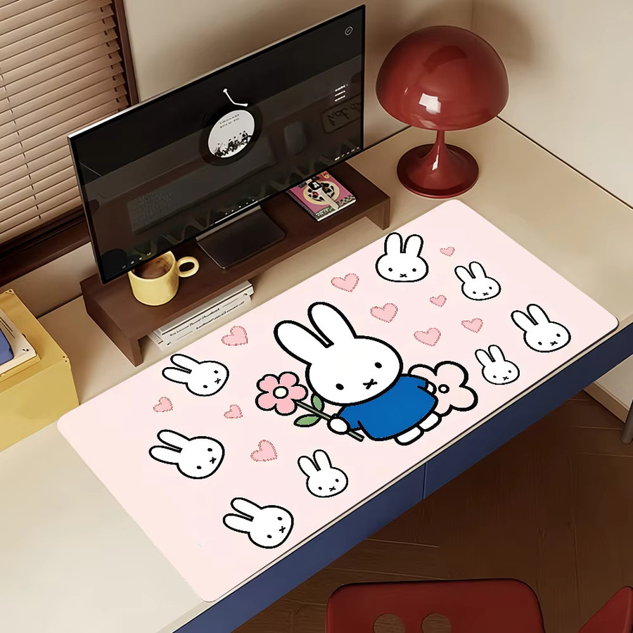 Miffy Mauspad in Pink für Büro und Gaming, rutschfest und wasserdicht - Bild 5