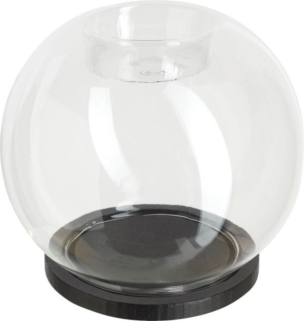 VBS Teelichthalter Glaskugel aus Glas in Transparent für die Weihnachtsdekoration, Höhe: 10,0 cm, Breite: 10,0 cm, Tiefe: 8,0 cm - Bild 1