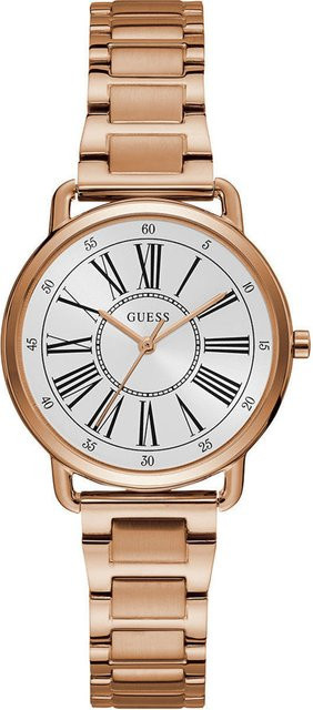 Guess Armbanduhr, Quarz, Edelstahl, Silber, Roségold, 34 mm, Damen - Bild 1