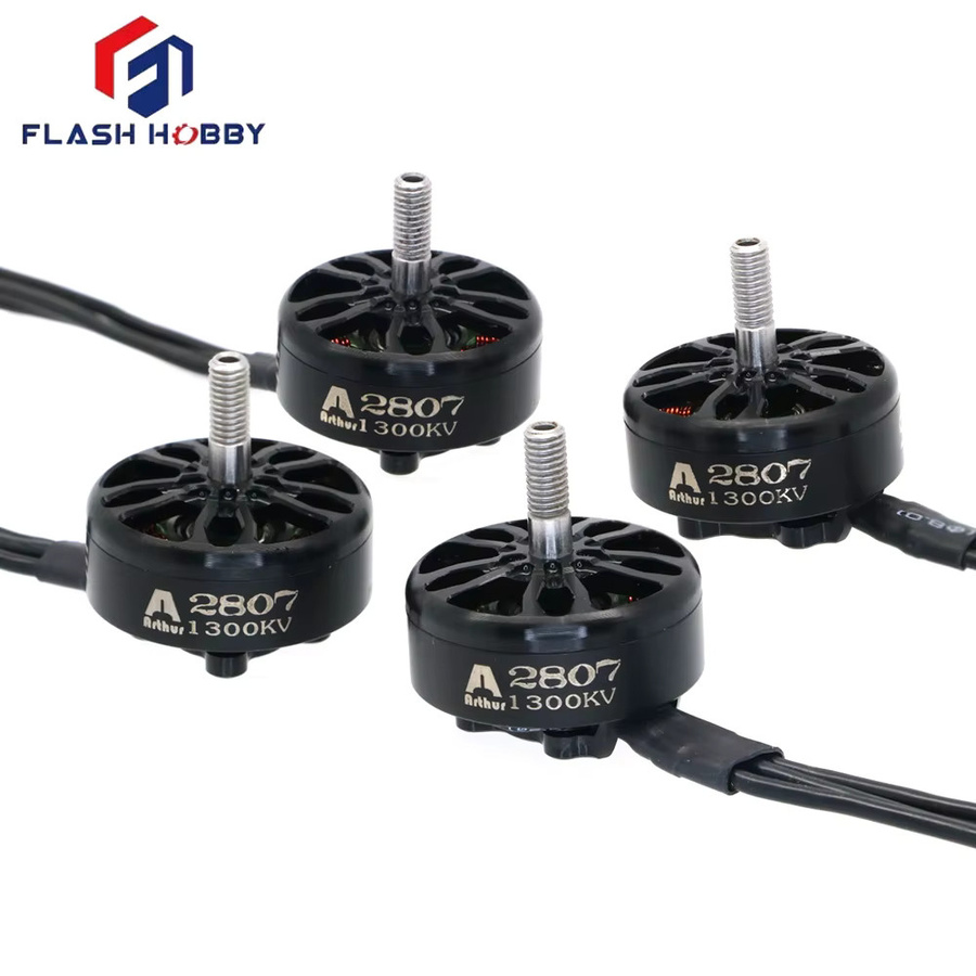 Flashhobby Shirke A2807 2807 KV1300 Bürstenloser Motor für FPV Freestyle Drohnen, 4er Set, Schwarz - Bild 2