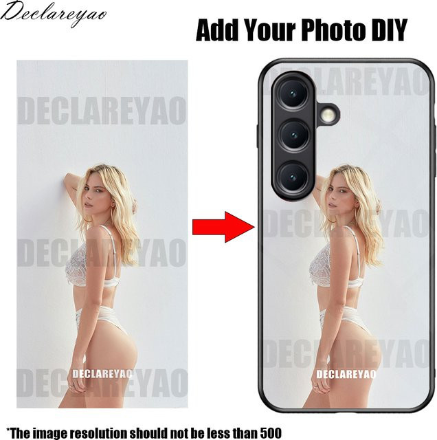 Individuell gestaltbare Foto Schutzhülle aus Glas für Samsung Galaxy Modelle in Schwarz oder Transparent - Bild 1
