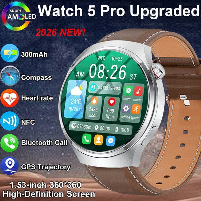 ChiBear Smartwatch, GPS, NFC, Bluetooth, Grau, Herren - Bild 1