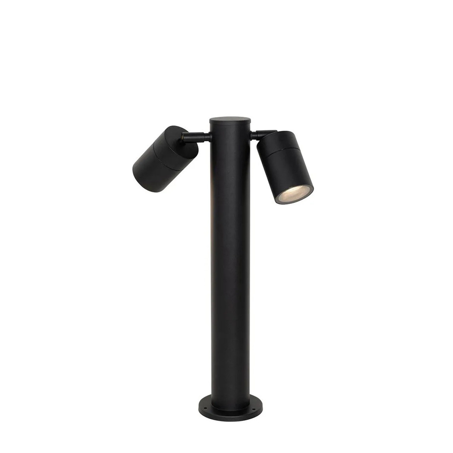 QAZQA Stehende Außenleuchte Schwarz aus Stahl und Glas, verstellbare LED Bodenleuchte mit Up-Down-Licht, IP44, Höhe: 45 cm - Bild 2