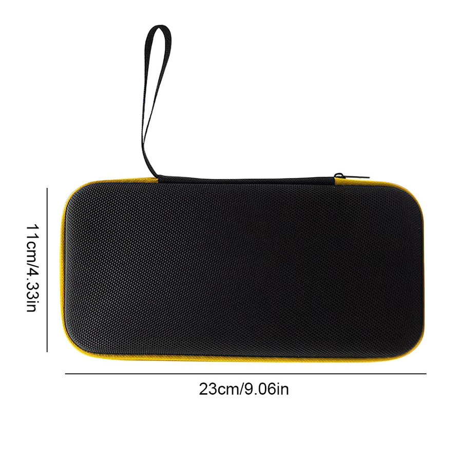 Tragbare Reisetasche mit Netztasche als Schutzhülle für die Retroid Pocket 5 Handheld-Spielekonsole in Schwarz - Bild 6