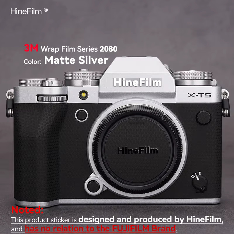 Fujifilm X-T5 Kamera-Skin Hinefilm Skin in Schwarz als Anti-Kratz-Schutzfolie - Bild 1