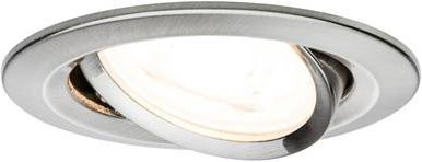 Paulmann Nova LED Einbauleuchte GU10, 6.5W, Edelstahl Silber, Warmweiß - Bild 1