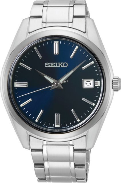 Seiko Armbanduhr, Quarz, Edelstahl, Blau, 39 mm, Herren - Bild 1