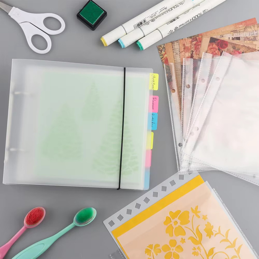 Mehrzweck Aufbewahrungsalbum für Keks-Schablonen und Scrapbooking aus Kunststoff, B/B/H: 15,2 x 15,2 x 15,2 cm - Bild 2
