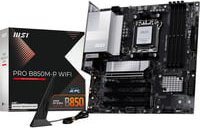 MSI PRO B850M-P WIFI Mainboard AM5 DDR5 mit Wi-Fi und Bluetooth in Schwarz/Silber - Bild 1