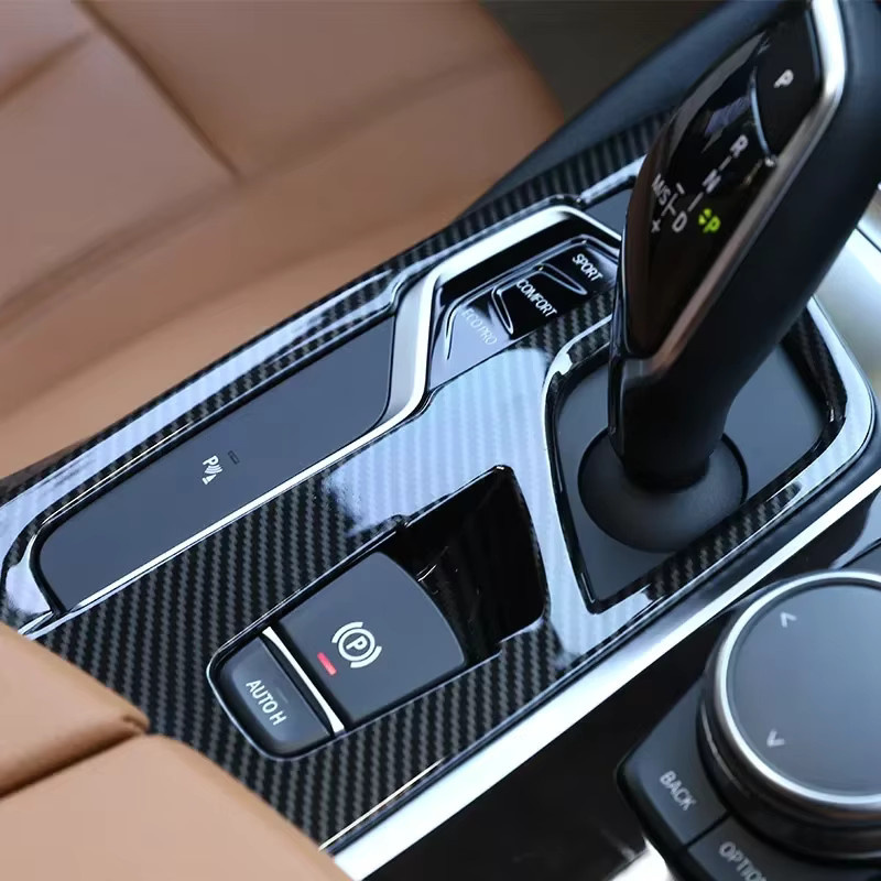 Owntycar Carbon-Faser Mittelkonsole und Schalttafel Abdeckung für BMW 5er G30 2016-2019 in Schwarz - Bild 4