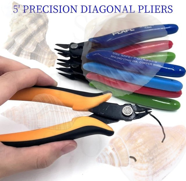 SiKO Präzisions-Diagonalzange mit Silikongriff und Zangenschneider für 3D-Drucker und Kabelabisolierung - Bild 1