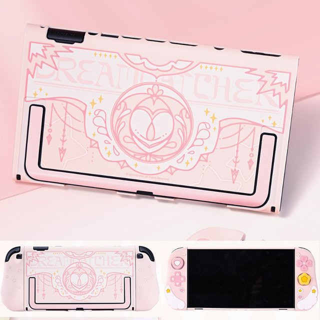 Star Wings Silikonschutz für Nintendo Switch 2 in Pink mit Hartschale, Joycon-Schutz und Daumen-Stick-Kappenabdeckung - Bild 1
