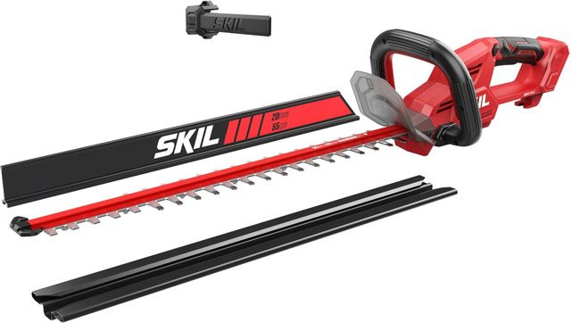 Skil Akku-Heckenschere 0440CA Bürstenlos in Rot mit 55 cm Schnittlänge ohne Akku und Ladegerät - Bild 1