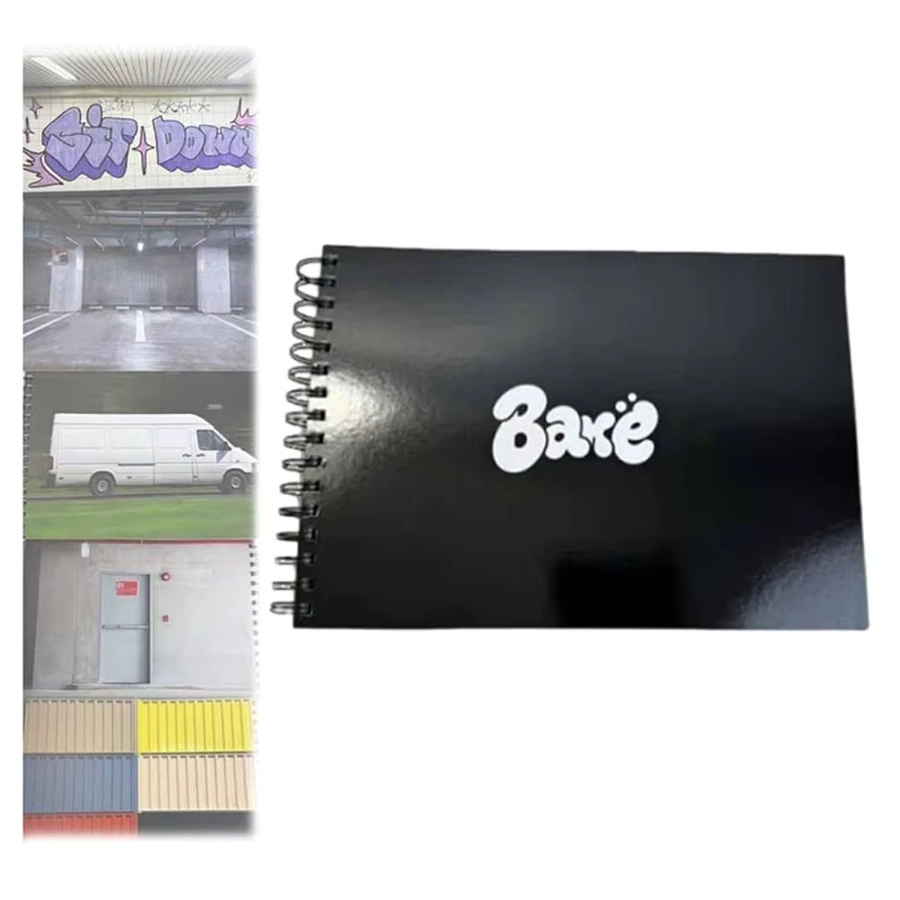 Graffiti-Skizzenbuch mit 180 Stadtlandschaften, Notizbuch aus dickem Recycling-Papier, Softcover, Schwarz - Bild 4